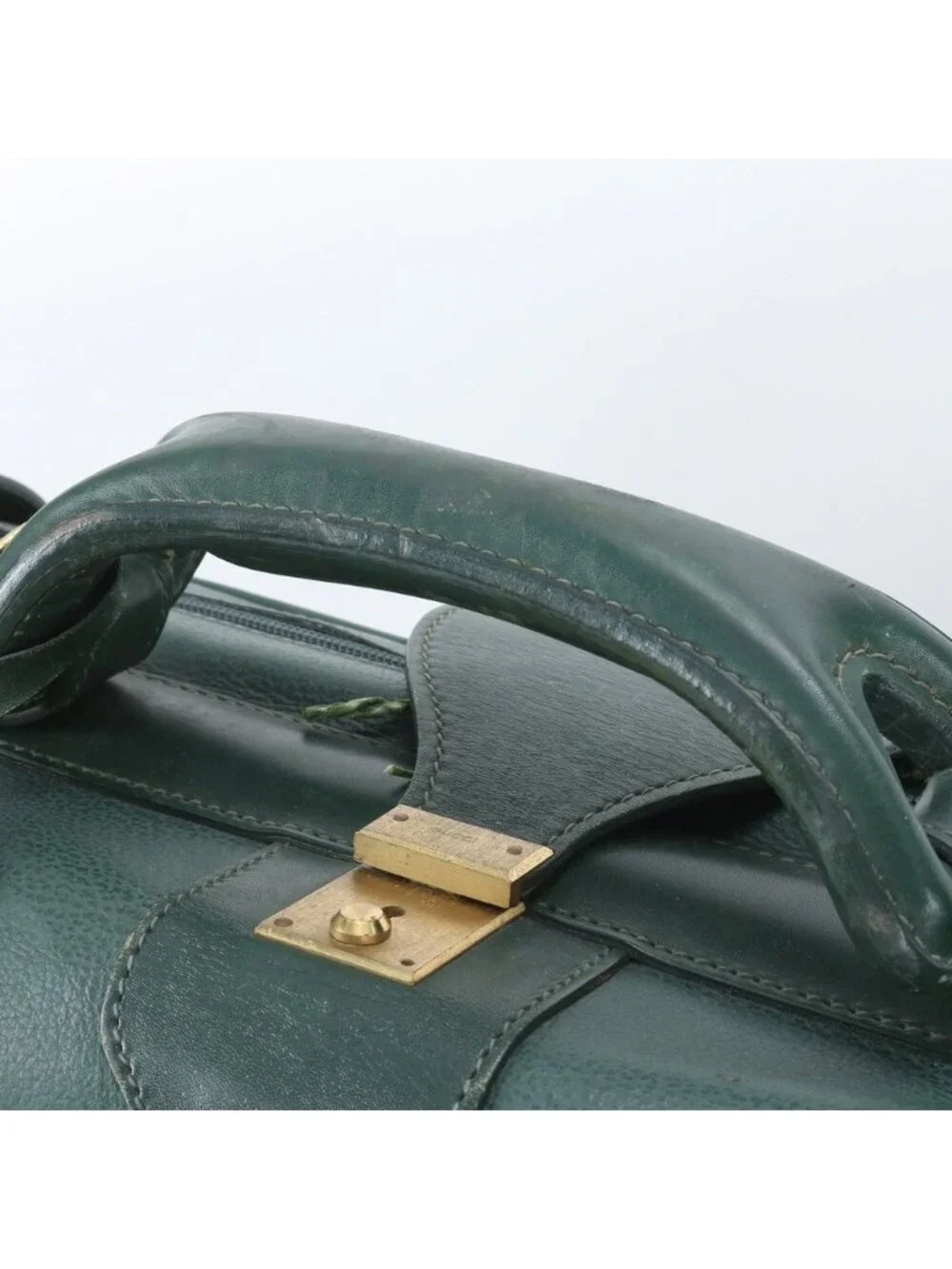 Gucci Vintage 010 39 80 Leather Boston Bag Tote Carry